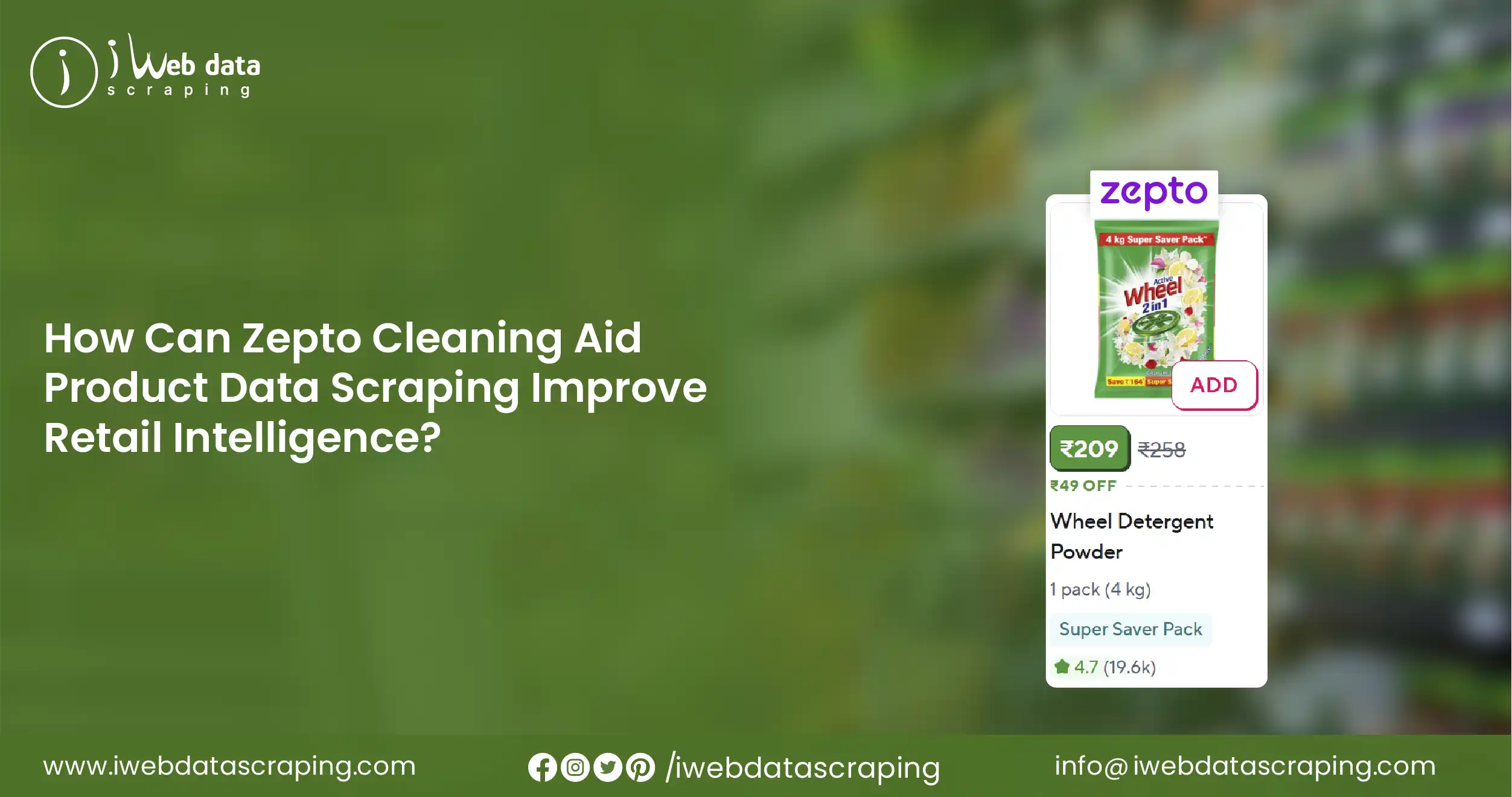 Zepto Cleaning Aid Product Data Scraping for Retail Intelligence
